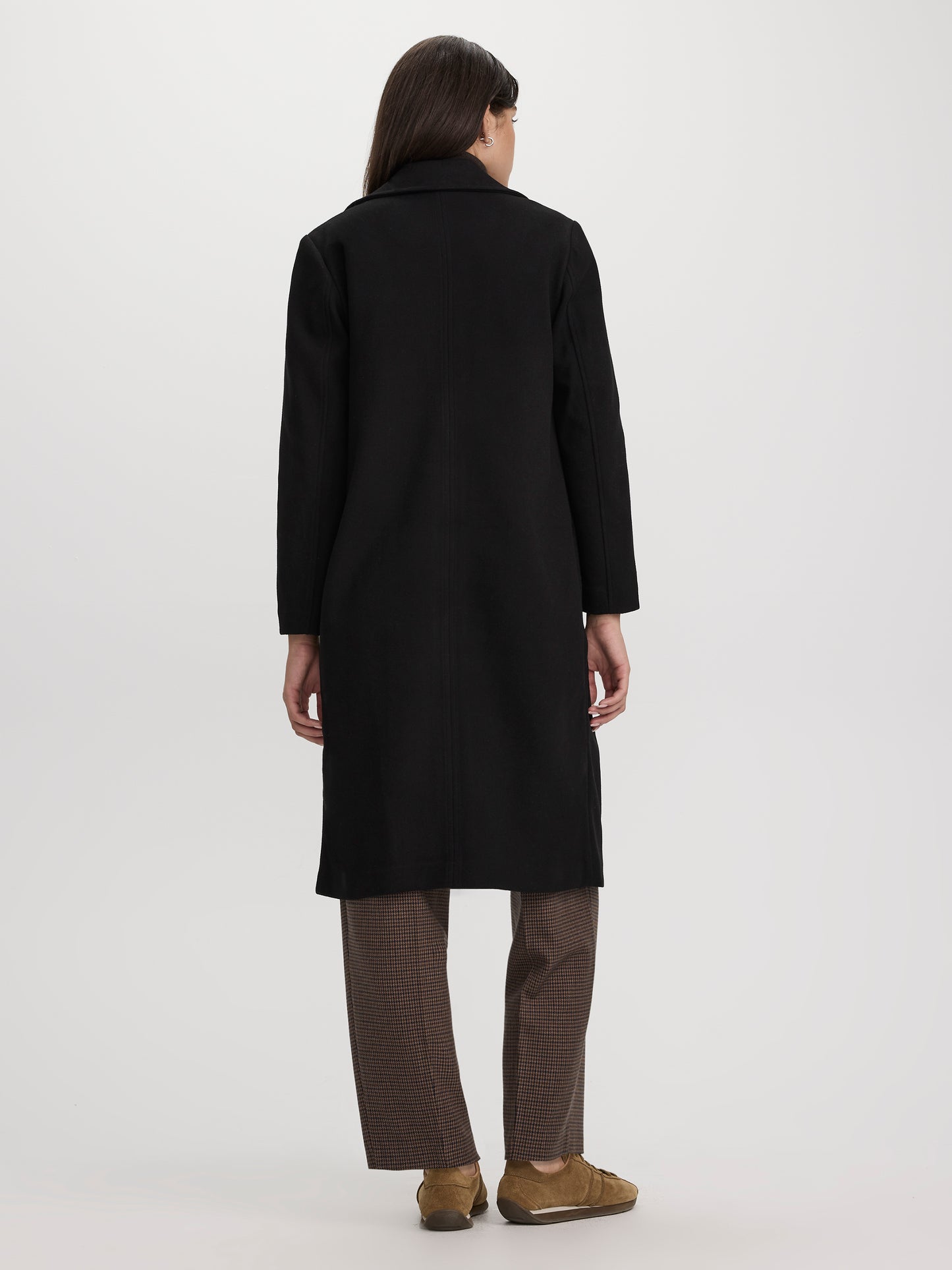 Long Wool-Blend Jacket