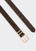 Ceinture Foncée à Motif Léopard