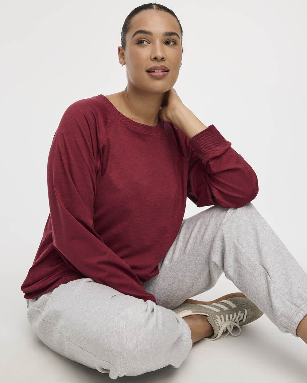 Pull à manches longues et col rond - Dry-Lux (MD) Hyba Essentiels