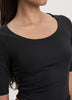 Fitted Scoop-Neck Tee - PULSE (R) Hyba
