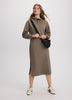 French Terry Hooded Midi Dress