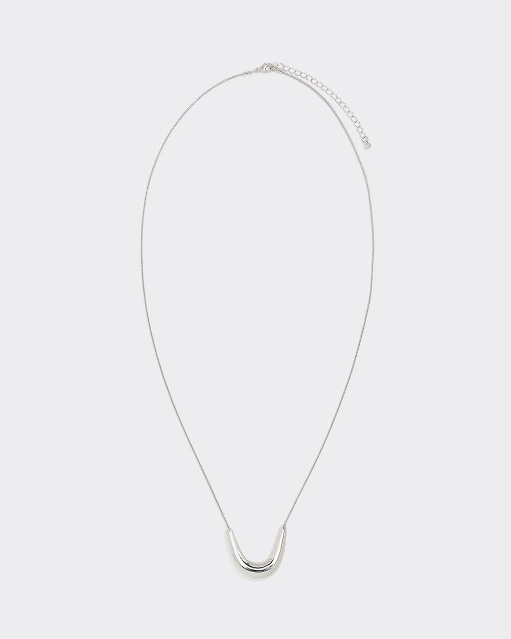 Collier long avec pendentif en U
