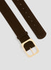 Leather and Suede Belt
