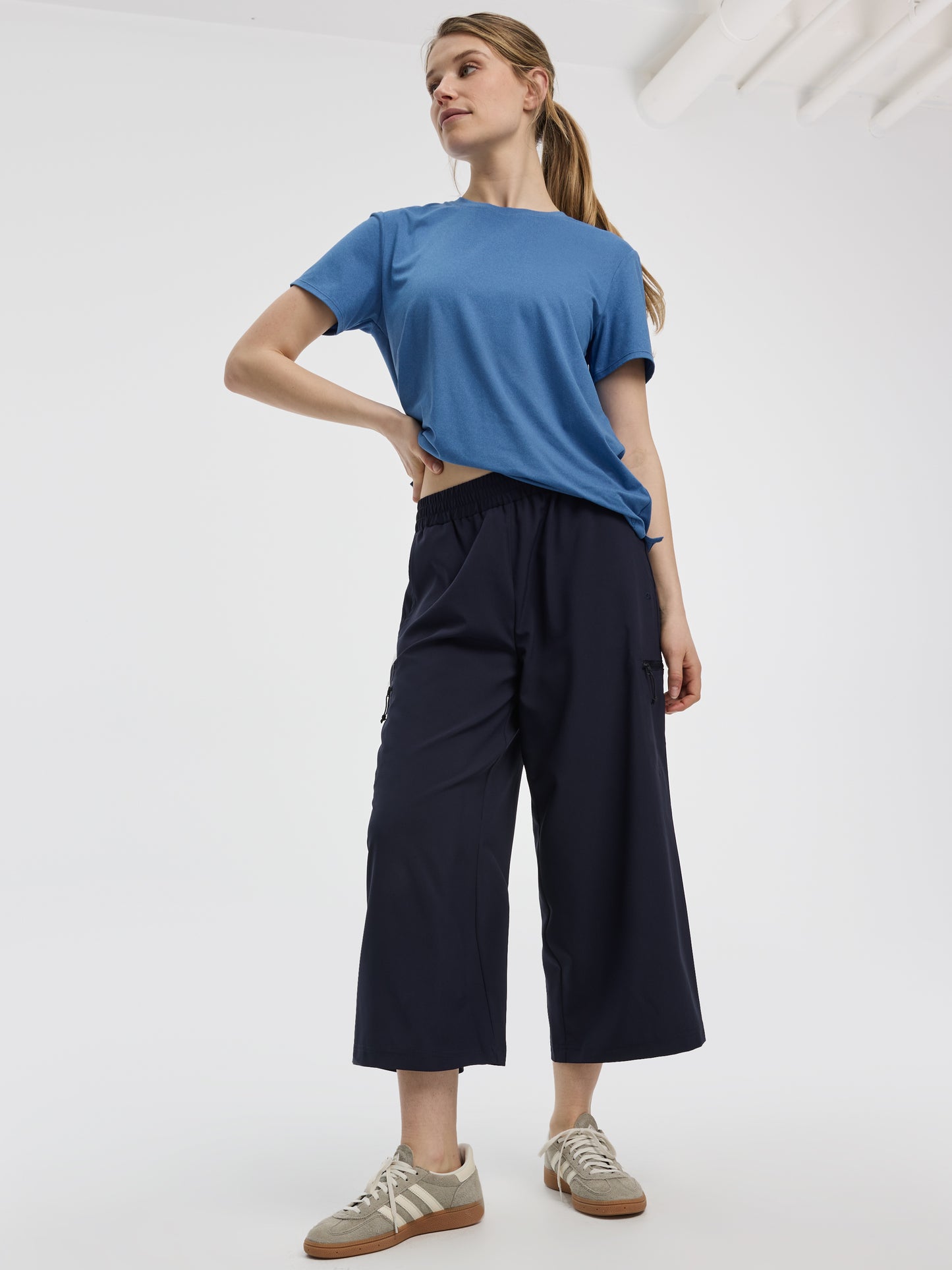 Wide-Leg High-Rise Cropped Pant - Hyba