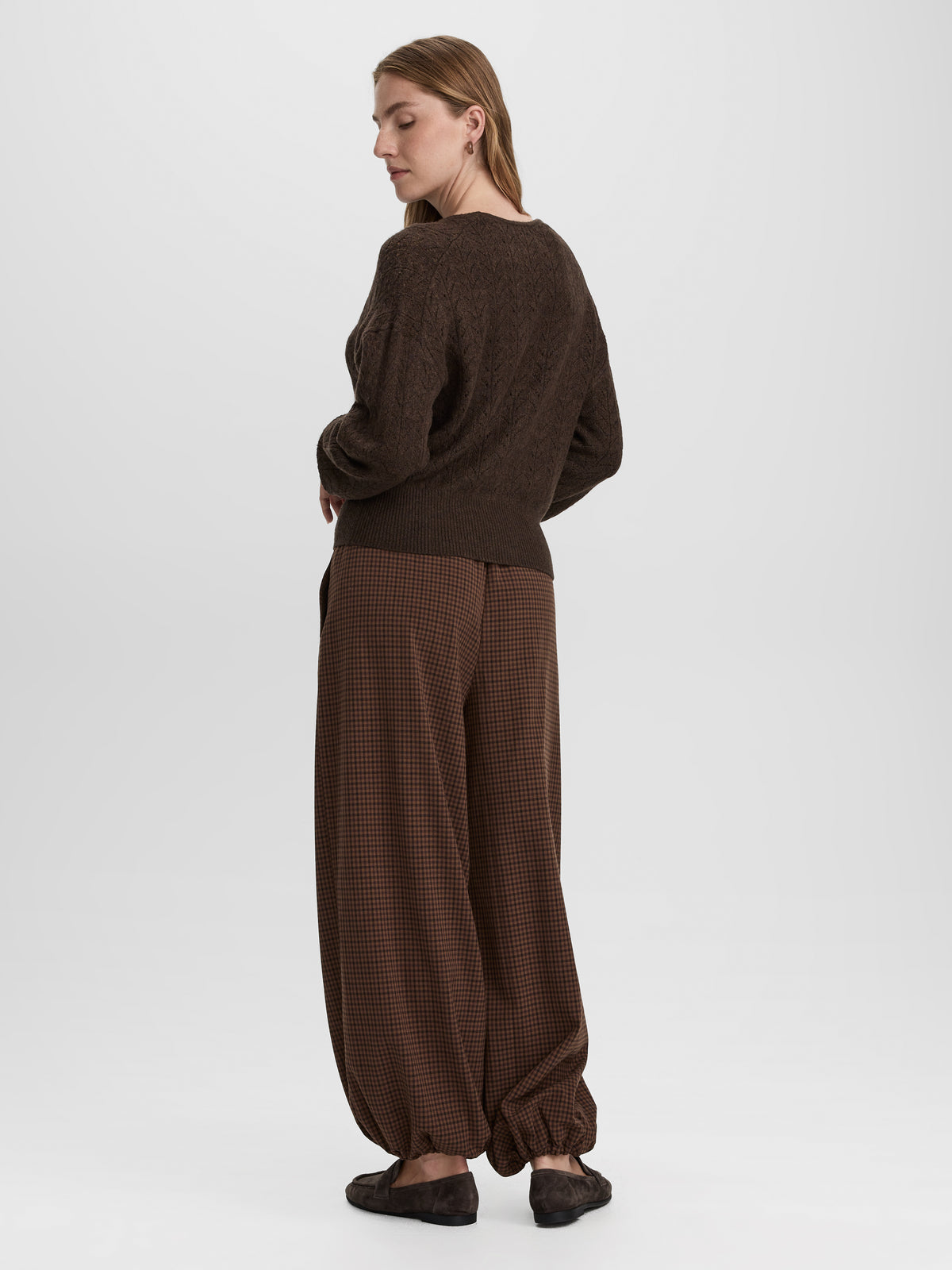 Long-Sleeve V-Neck Wrap Sweater