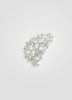 Brooch with Rhinestone Cluster
