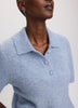 Short-Sleeve Polo Sweater