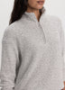 Long-Sleeve Mock-Neck Top with Half-Zip
