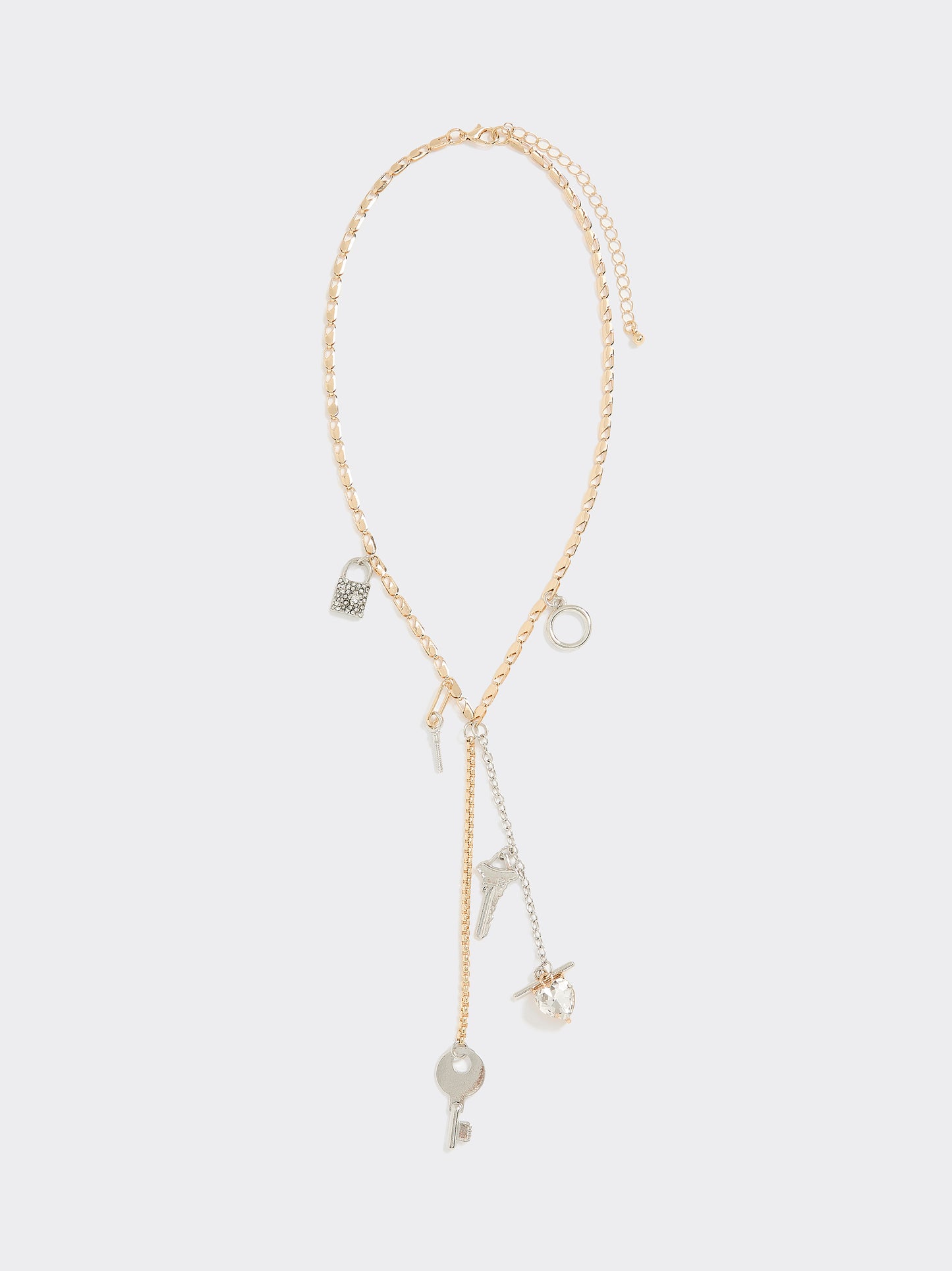 Y Necklace with Charms