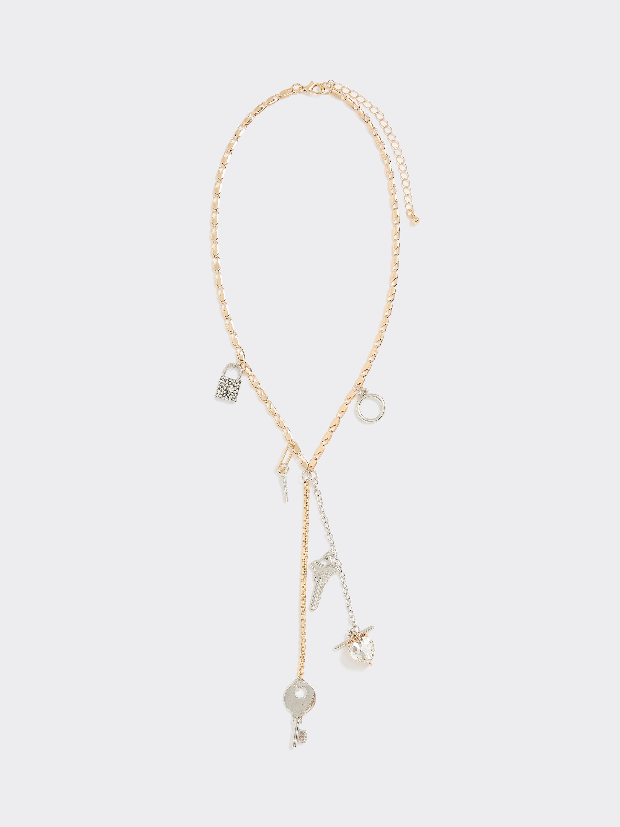 Y Necklace with Charms