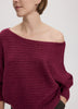 Striped Off-the-Shoulder Sweater