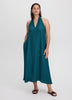 Sleeveless Halter-Neck Maxi Dress