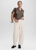 High-Rise Barrel Corduroy Pants