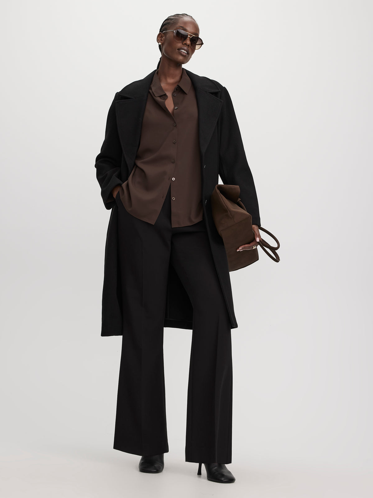 High-Rise Flare-Leg Pants - Curvy Fit