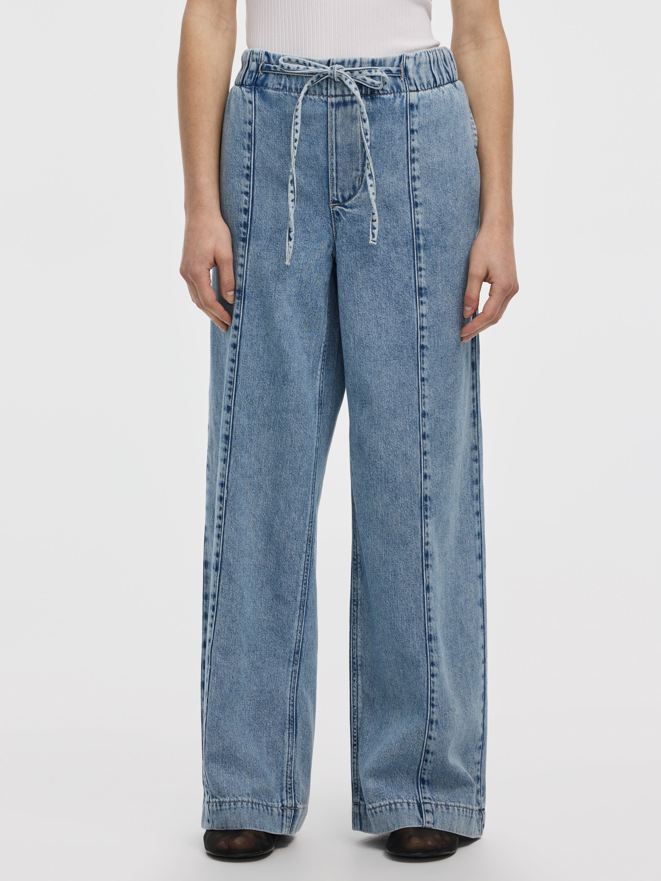 Women's Wide-Leg Pull-On High-Rise Denim Pant – Hyba by Reitmans