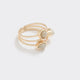 Rings with Semi-Precious Stones - Set of 2