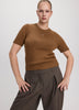 Short-Sleeve Crew-Neck Pullover