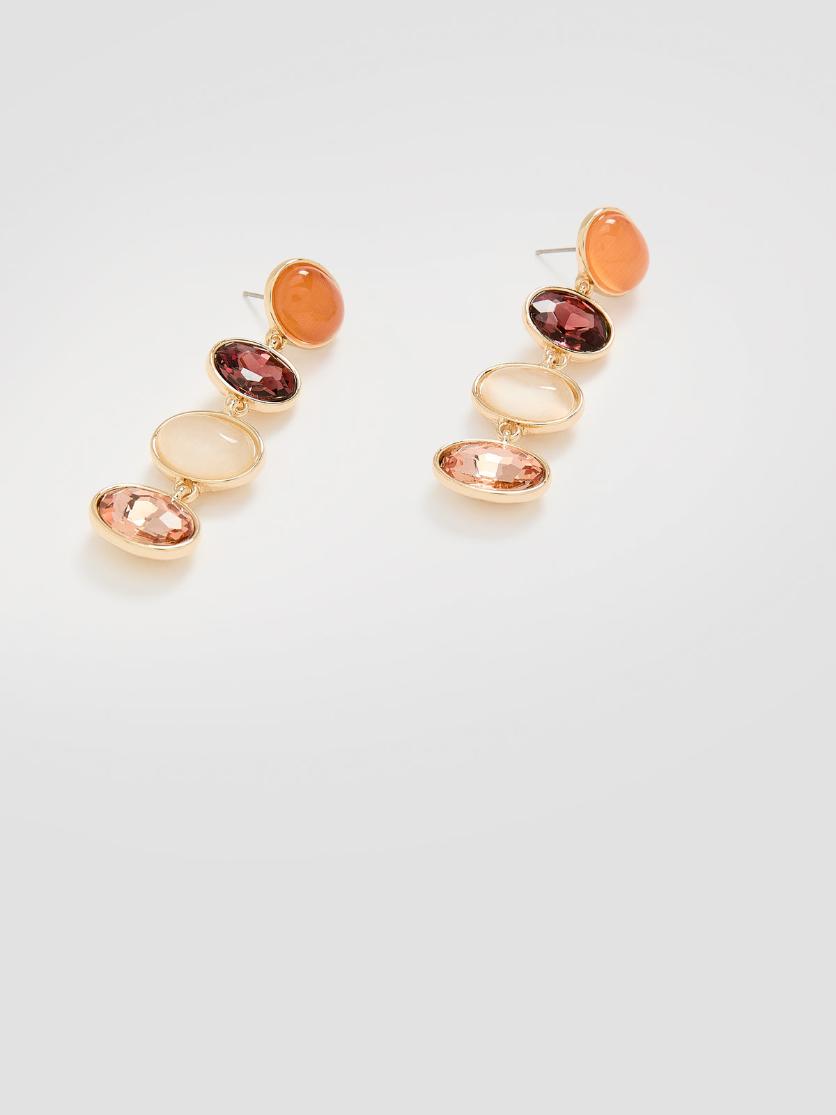 Earrings with Stone Pendants