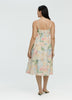 Sleeveless Midi Dress with Sweetheart Neckline