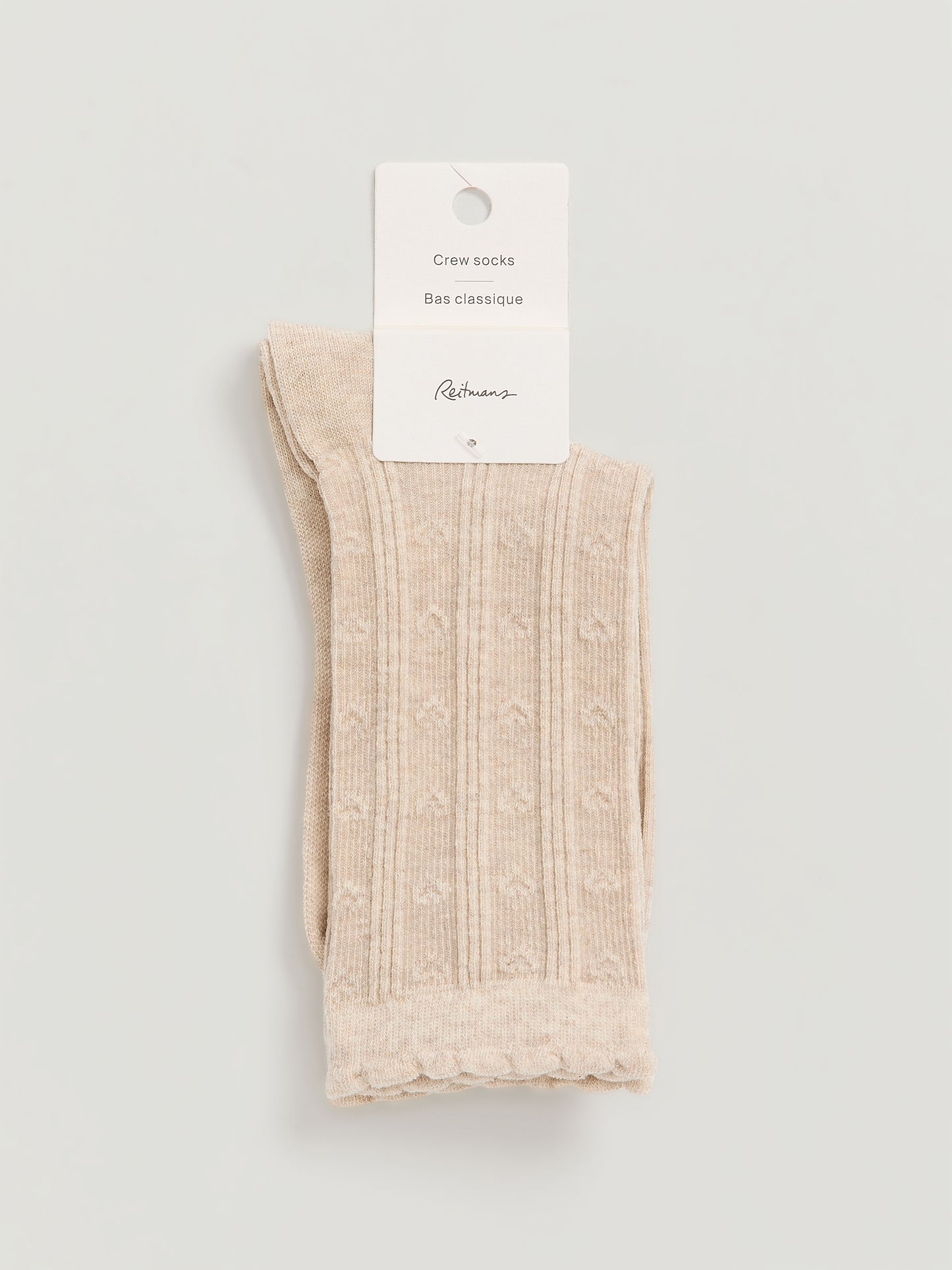 Heart Pointelle Crew Socks