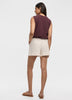 Crew-Neck Tank with Bubble Hem