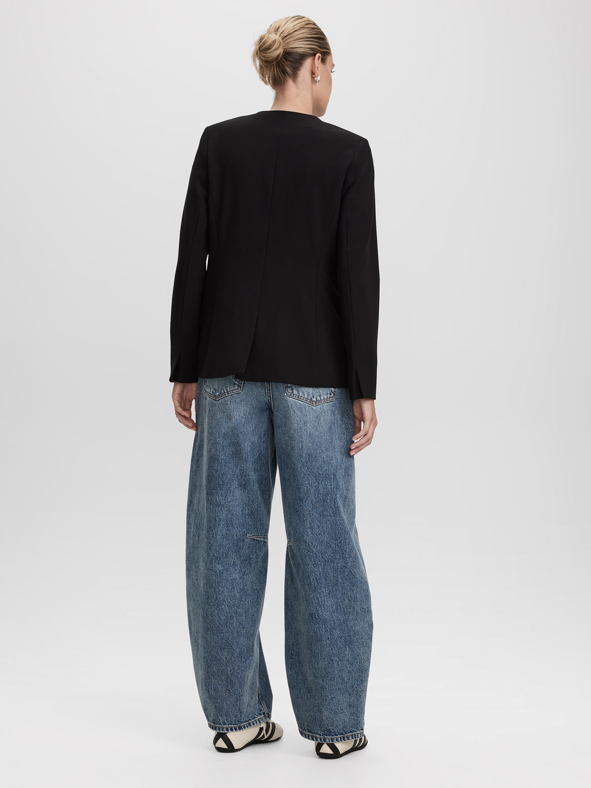 Collarless One-Button Blazer - The Portfolio