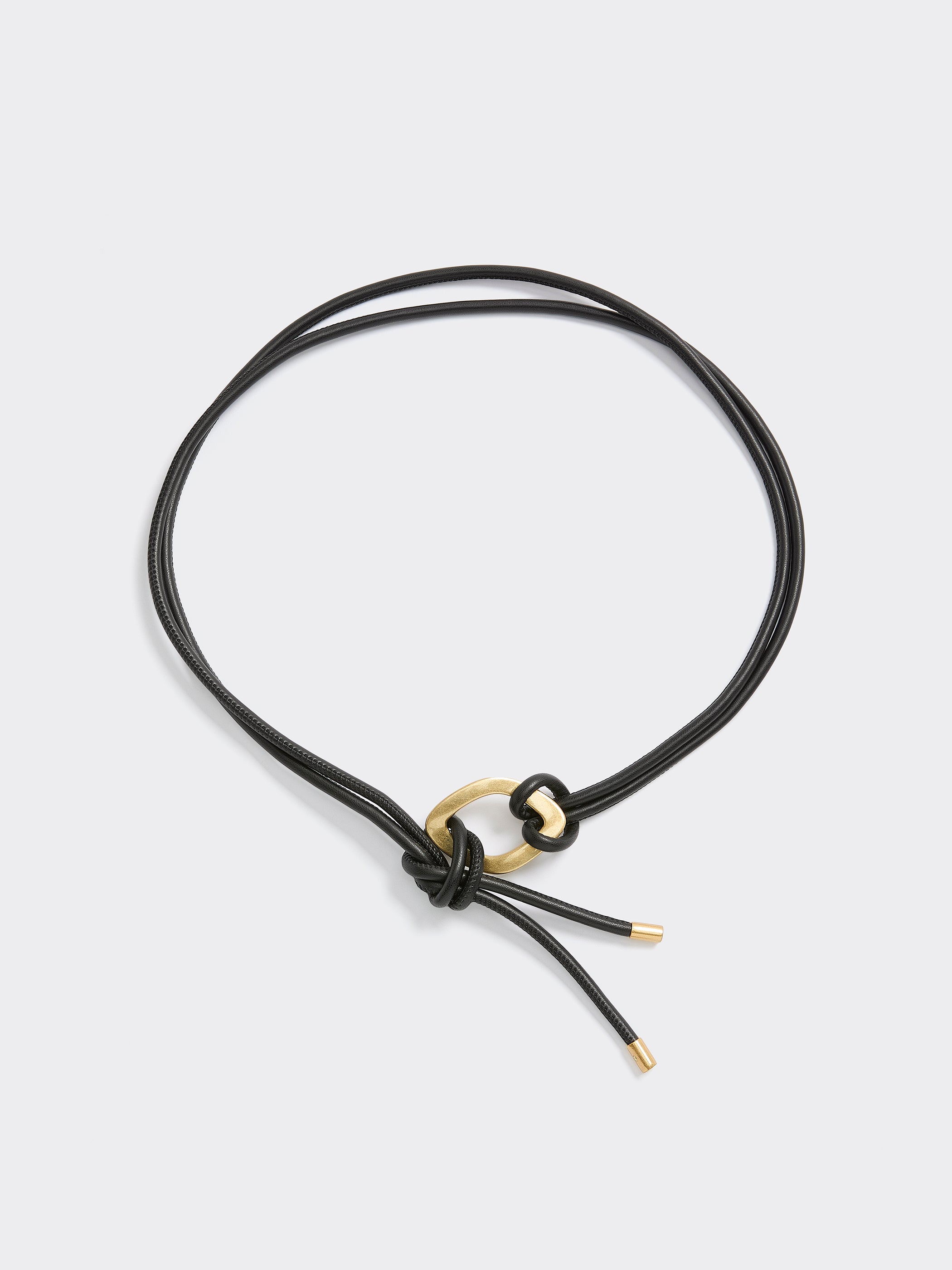 Faux Leather Cord Belt