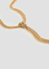 Multichain Y Necklace with Knot