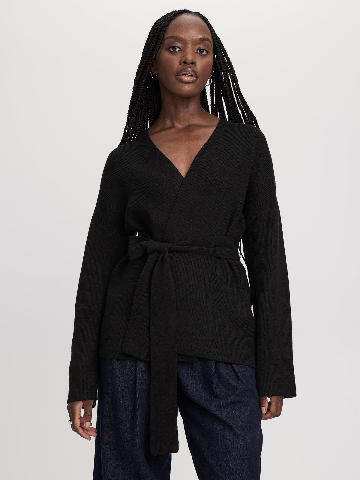 Long Belted Cardigan