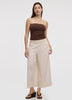Cropped Wide-Leg Linen-Blend Pant