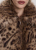 Manteau court en fourrure synthétique