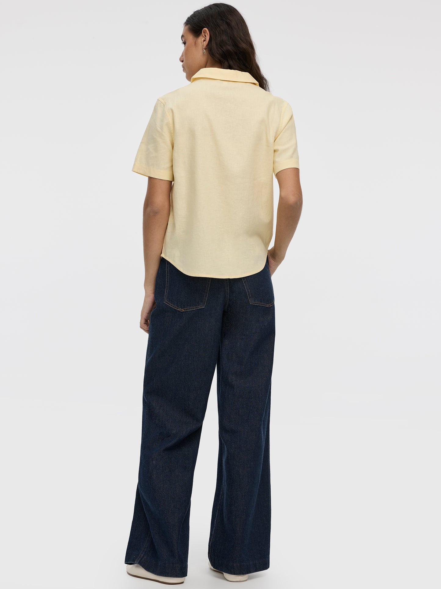 Chemise à manches courtes et col pyjama