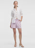 Linen-Blend Shorts with Elastic Waistband