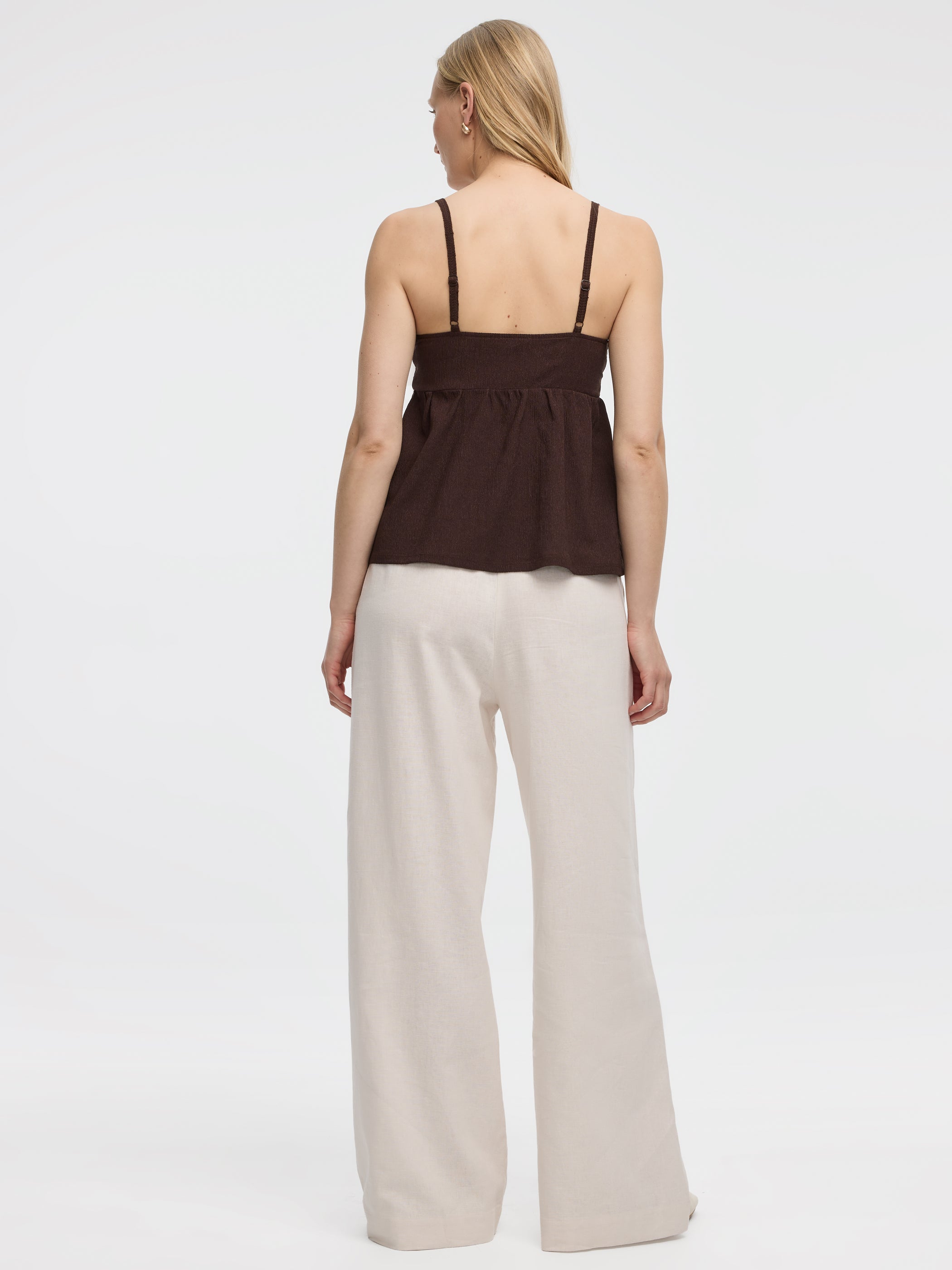 V-Neck Mix-Media Cami
