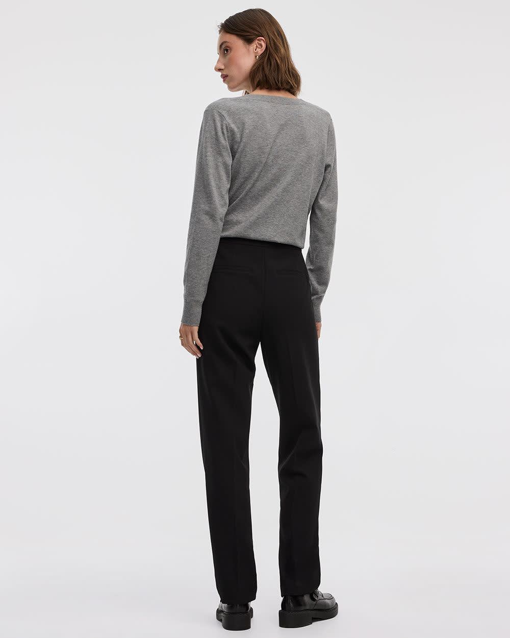 Straight-Leg High-Rise Pant