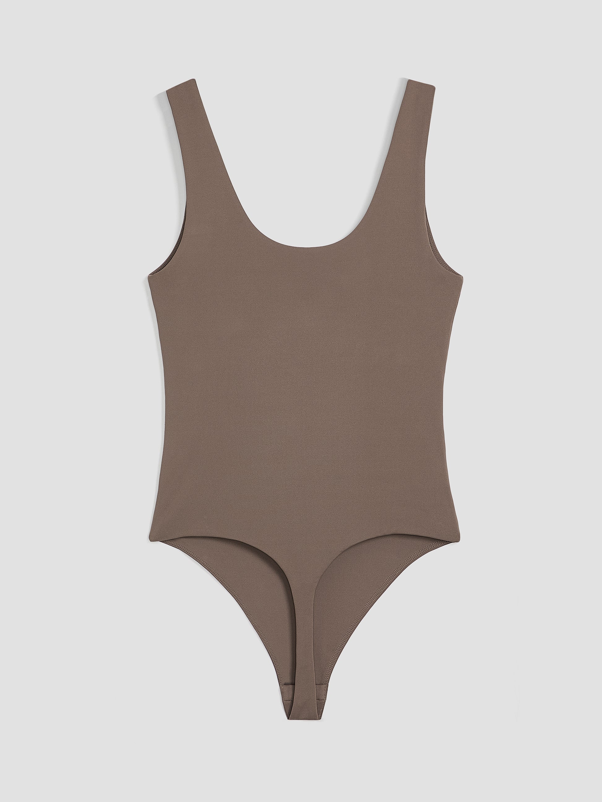 Sleeveless Scoop-Neck Bodysuit