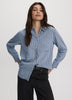 Striped Long-Sleeve Blouse