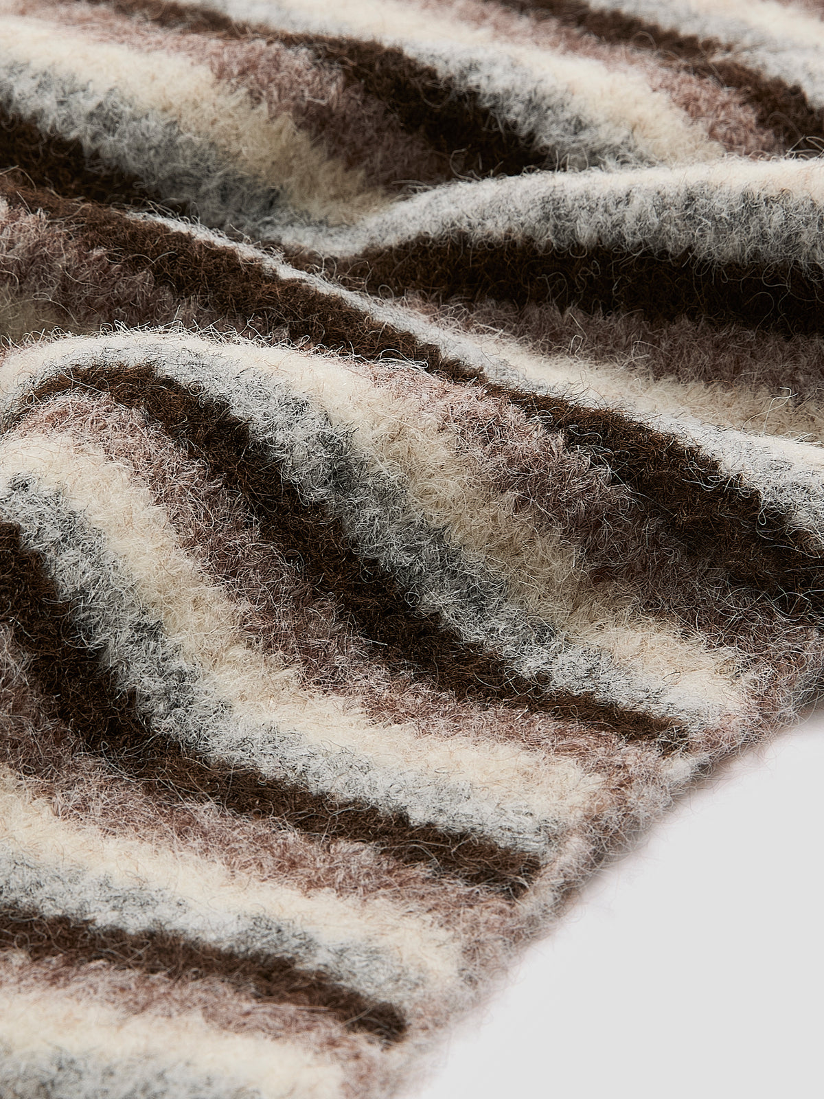 Striped Wool-Blend Oblong Scarf