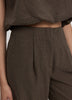 Houndstooth Mid-Rise Barrel Pants - The Timeless