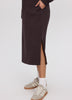 French Terry Hooded Midi Dress