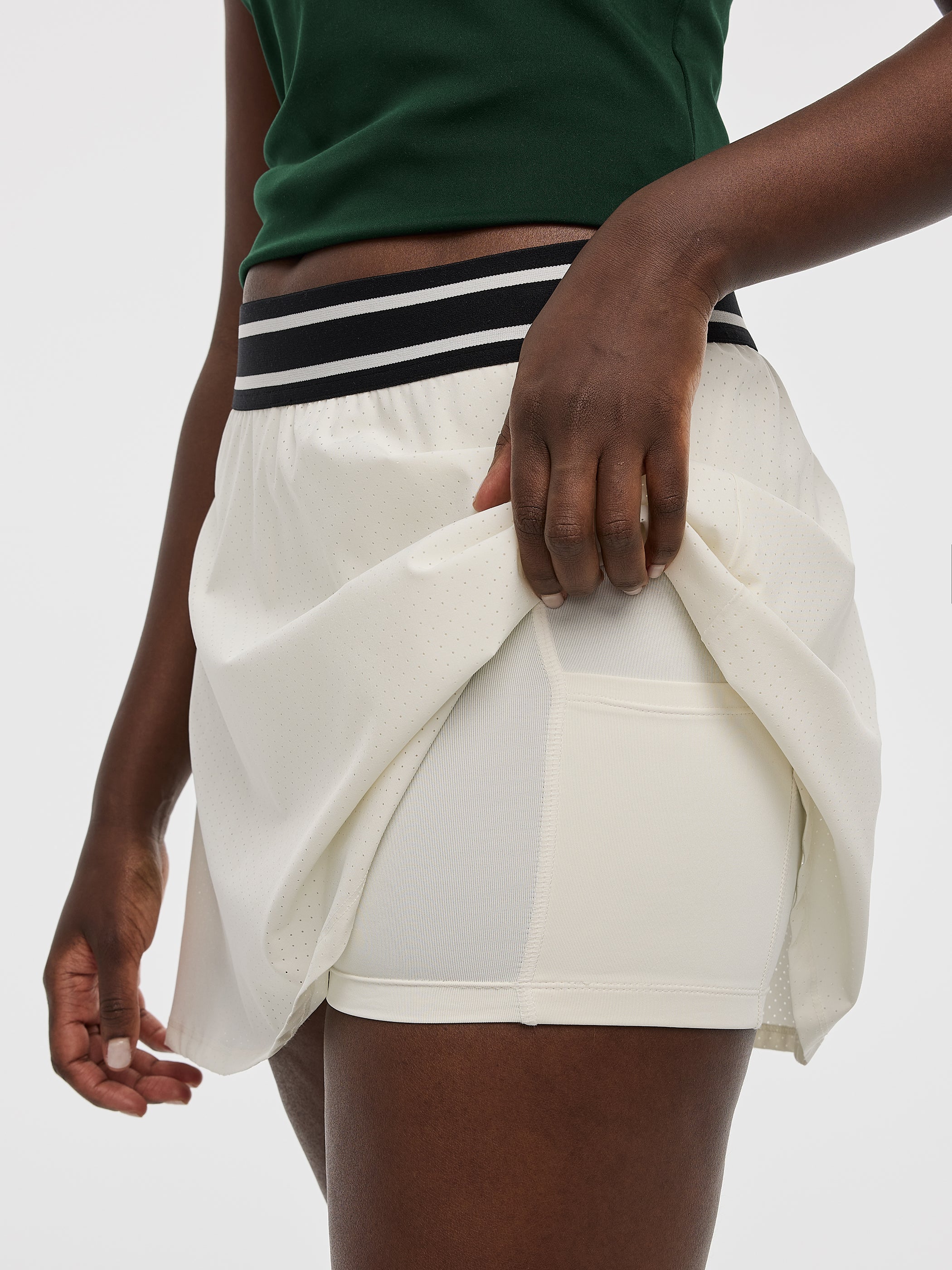 Jupe-short à taille rayée - Hyba