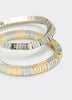 Two-Tone Metallic Bracelets - Set of 2
