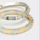Two-Tone Metallic Bracelets - Set of 2