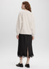 Long-Sleeve Crew-Neck Fleece Top with Print