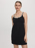 Sleeveless Shift Dress with Jewelled Neckline