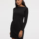 Long-Sleeve Bodycon Mini Dress