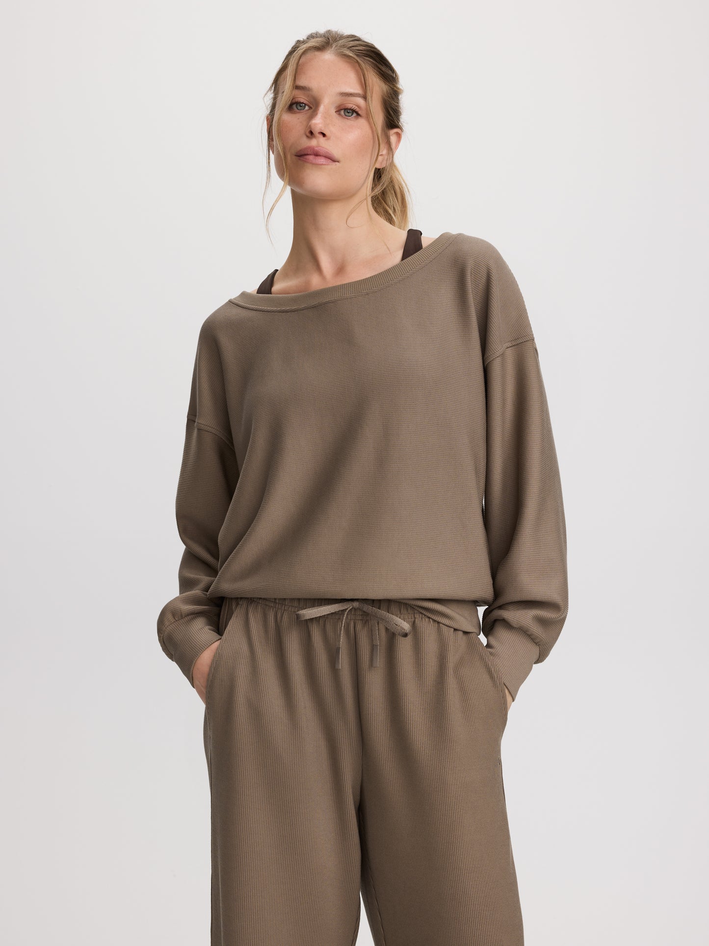 Long-Sleeve Off-the-Shoulder Top