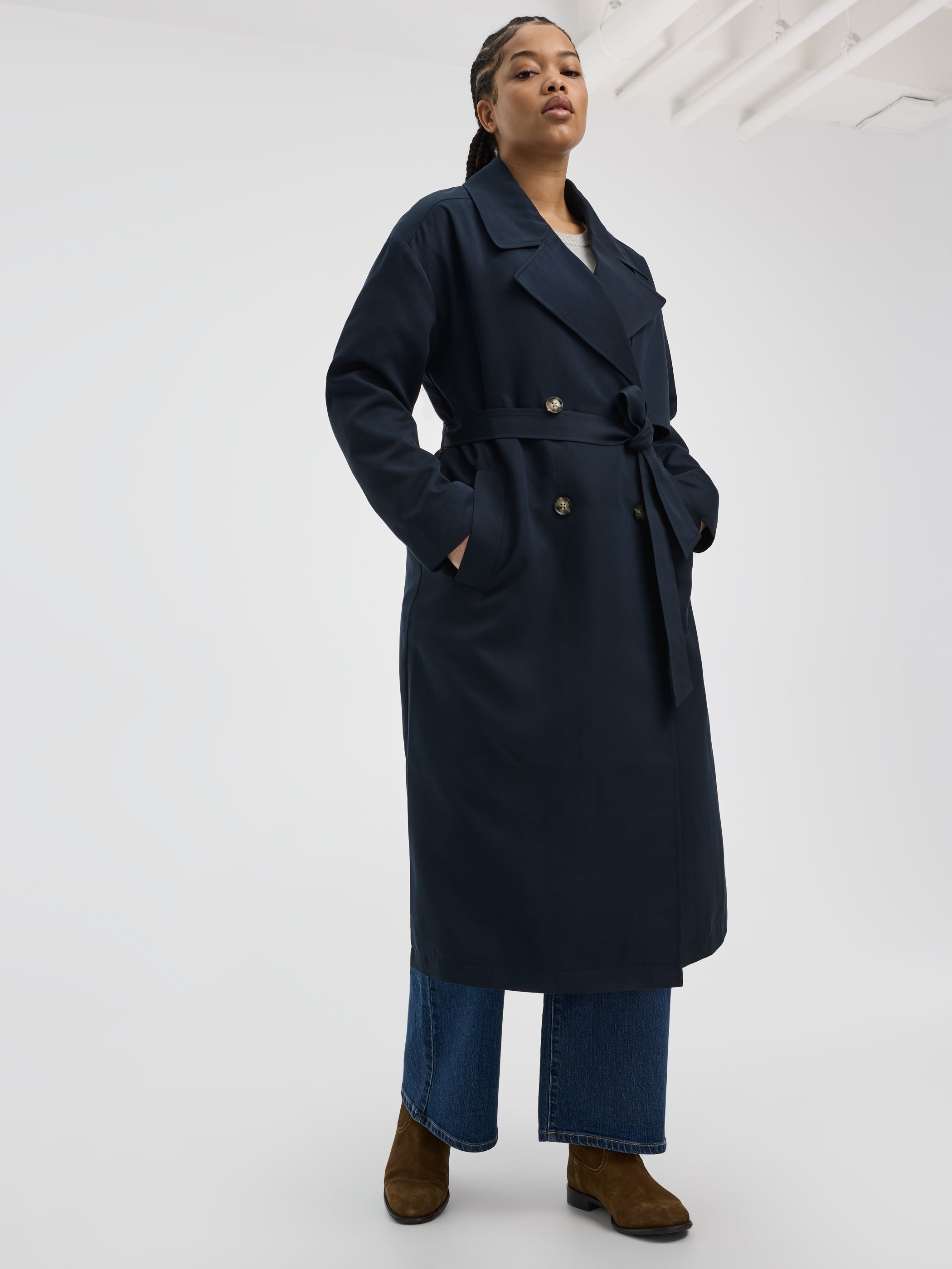 Women's Water-Repellent Double-Breasted Trench Coat | Reitmans