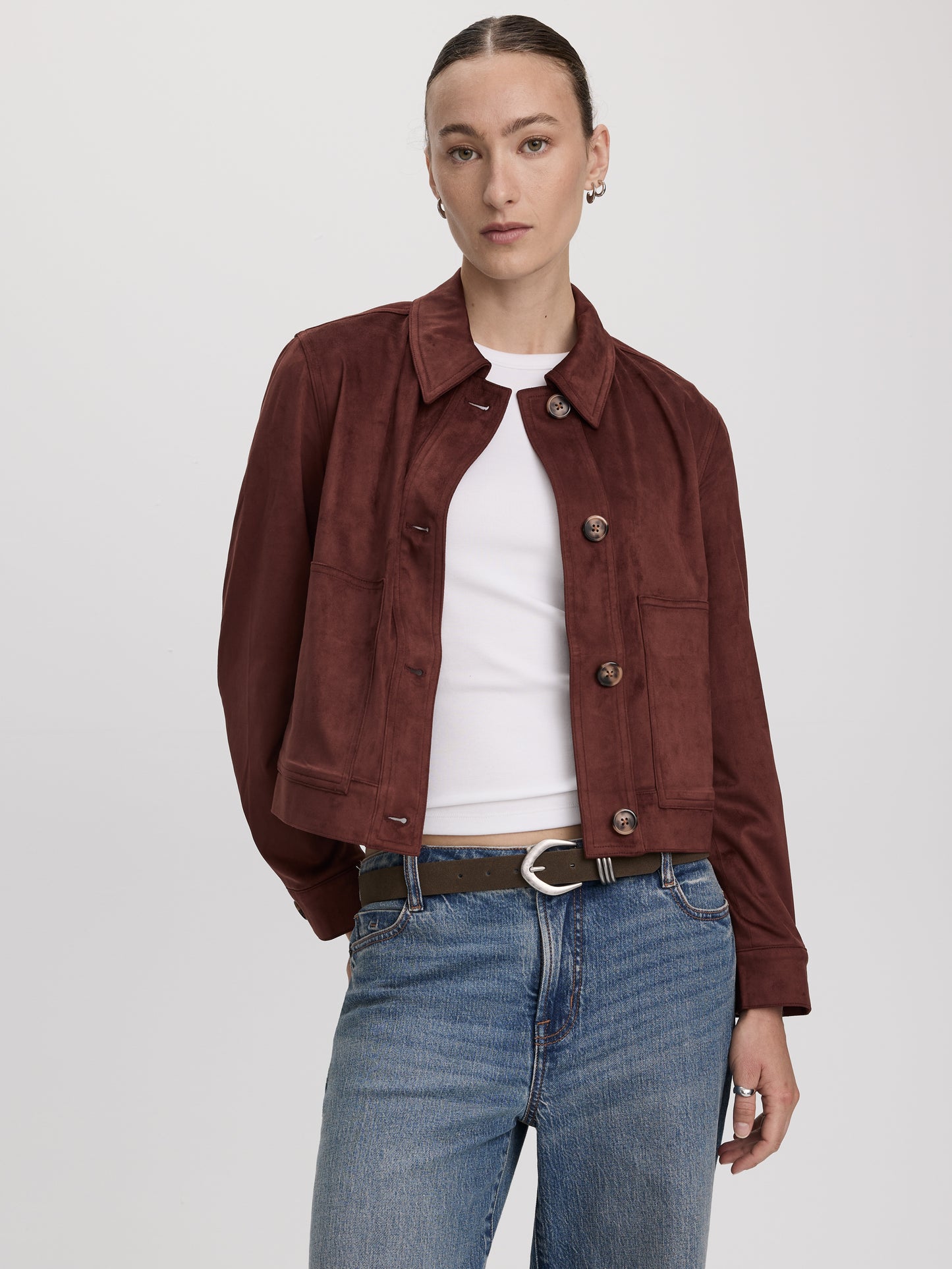 Faux Suede Jacket