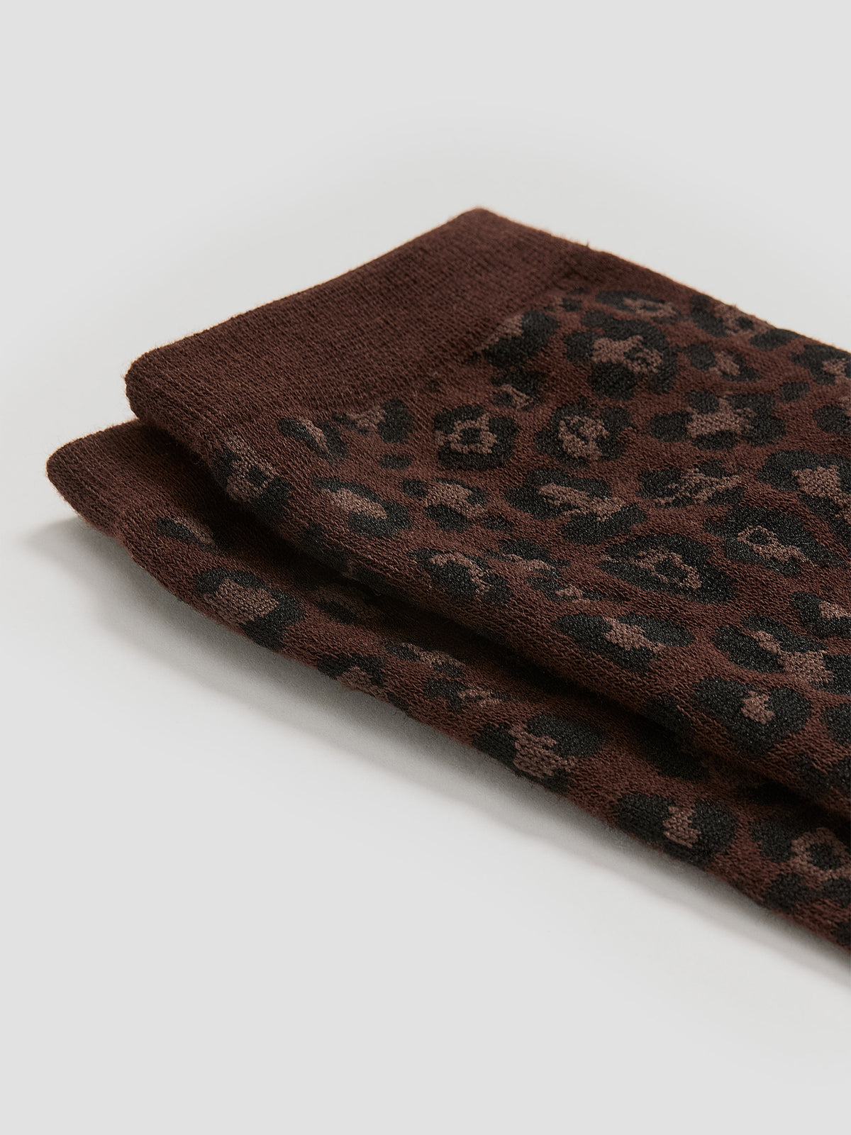 Crew Socks with Cheetah Print